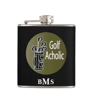 Monogram Golf Aholic Hip Flask