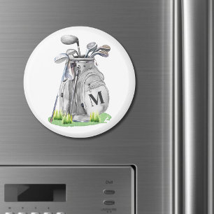 Monogram Golf Bag Magnet