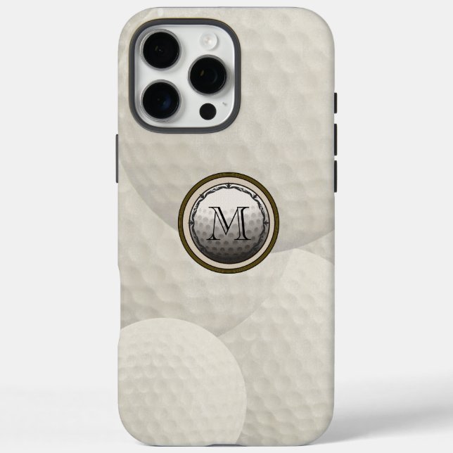 Monogram Golf Ball  Case-Mate iPhone Case (Back)