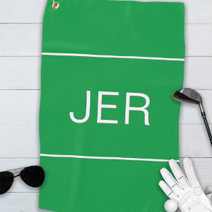 Monogram Golf Equipment Golfer Sports Pro Green Towel