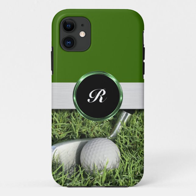 Monogram Golf Theme Case-Mate iPhone Case (Back)