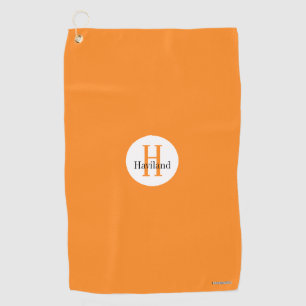 Monogram Golf Towel with Name and Initial