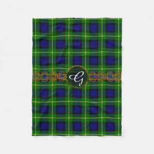 Monogram Gordon Tartan Fleece Blanket