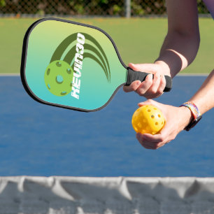 Monogram gradient colours green red professional pickleball paddle