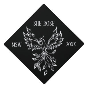 Monogram Graduation Cap Topper w Year