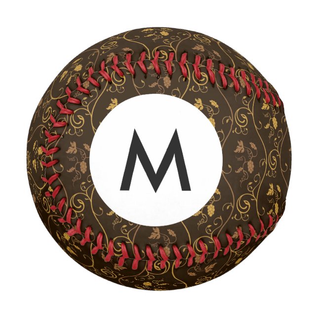Monogram Grapes décor Baseball (Front Left)