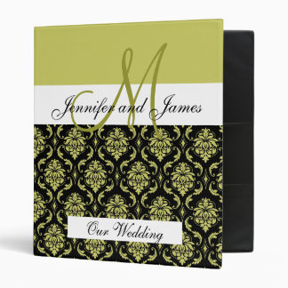 Monogram Green Wedding Planning & Photo Albumn Binder
