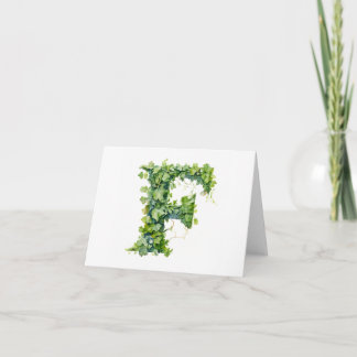 Monogram greeting card
