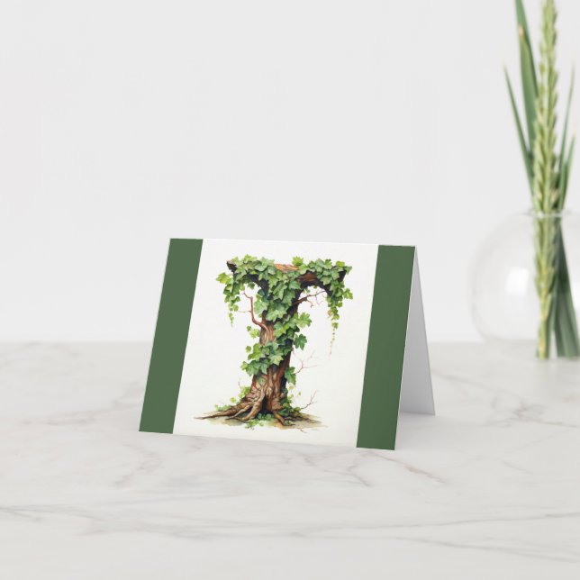 Monogram greeting card  (Front)