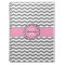 Monogram Grey Chevron and Pink Spiral Notebook