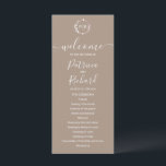 Monogram Grullo Wedding Program<br><div class="desc">A simple chic foliage faux foil monogram Grullo wedding program. Easy to personalize with your details. Modern boho wedding program editable, wreaths photo wedding invitation, customizable, calligraphy handwritten font, simple, elegant. CUSTOMIZATION: If you need design customization, please contact me through chat; if you need information about your order, shipping options,...</div>