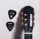 Monogram Guitar | Custom Initials Guitar Pick<br><div class="desc">Introduce your child to the world of music with our Personalized Monogram Guitar Pick! This unique guitar pick features a cool, detailed guitar illustration and can be customized with your child's initials, making it a perfect gift for young musicians. Crafted with care, this pick is not only functional for little...</div>