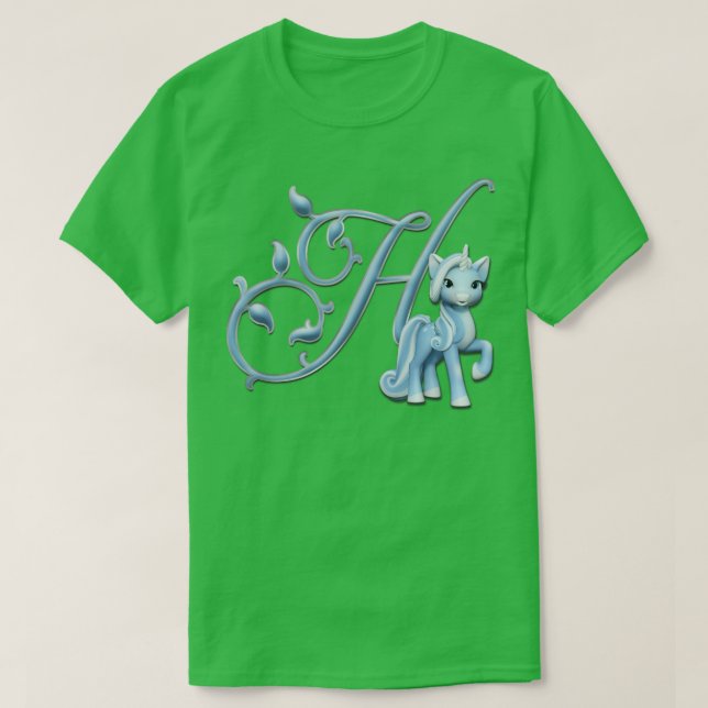 Monogram H Custom Unicorn T-Shirt (Design Front)