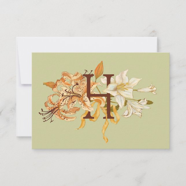 Monogram H Invitation (Front)