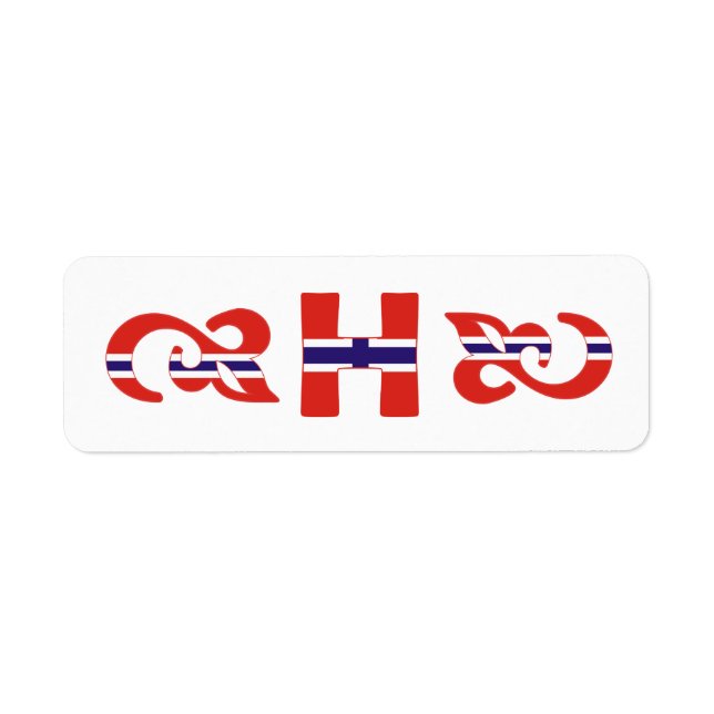 Monogram H Norwegian Label (Front)