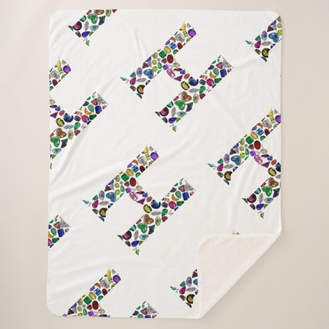 Monogram H Sherpa Blanket (Front)
