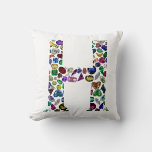Monogram H Throw Pillow