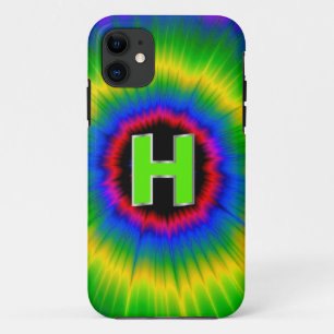 Monogram H Tie Dye Multicolor Rainbow iPhone 11 Case