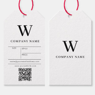 Monogram Hang Tag Price Clothing Swing Tags 