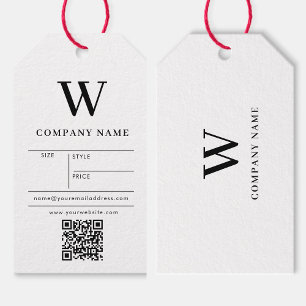 Monogram Hang Tag Price Clothing Swing Tags 