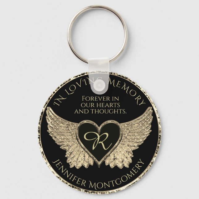 Monogram Heart Keychain (Front)