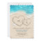 Monogram Hearts in the Sand Beach Wedding