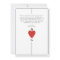 Monogram Hearts Playing Card Wedding Thank You