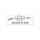 Monogram Hearts with Arrow Wedding Save the Date
