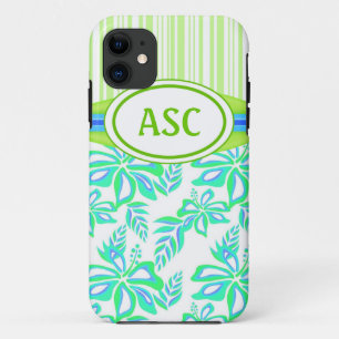 Monogram Hibiscus Flower iPhone 5 Case