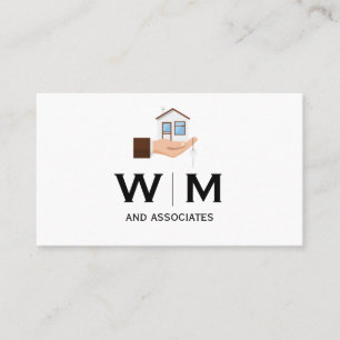 Monogram Holding House Business Card