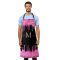 Monogram Hot Pink Dripping Glitter and Black Name