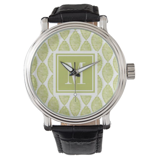 Monogram | Hygge Flowers Pattern Watch (Front)