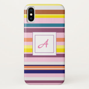 Monogram iApple iPhone X, Barely There Case-Mate iPhone Case