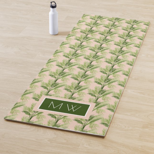 Monogram | Indoor Oasis | Palm Tree Pattern Yoga Mat (In Situ)