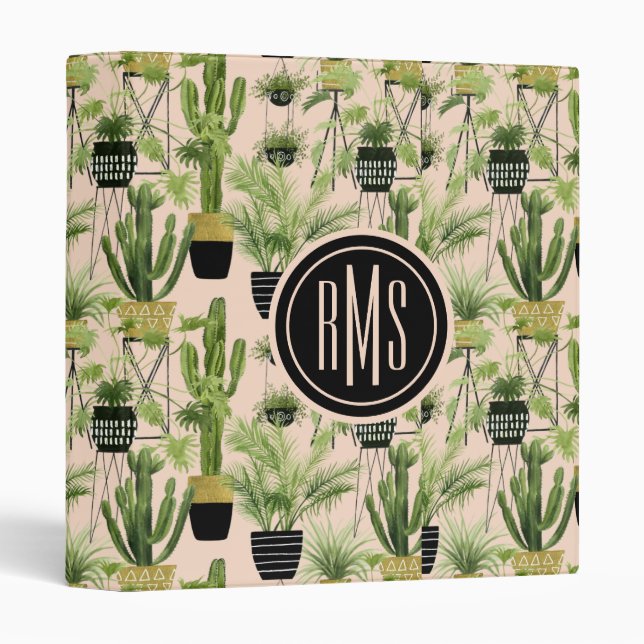 Monogram | Indoor Oasis | Plant Lineup Pattern Binder (Front/Spine)