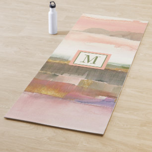 Monogram Influence of Line and Colour Gold Crop Yoga Mat