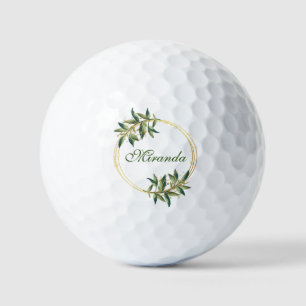 Monogram Initial and Name Personalized Golf Balls