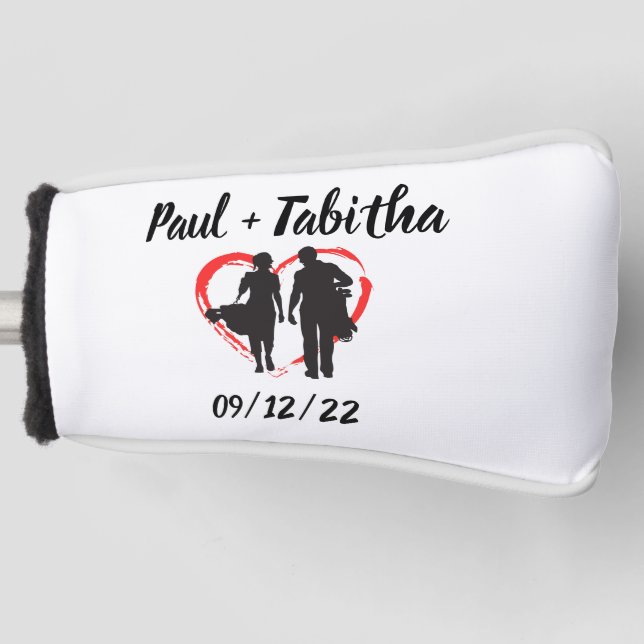 Monogram Initial and Name Personalized   Golf Head Cover (Front)