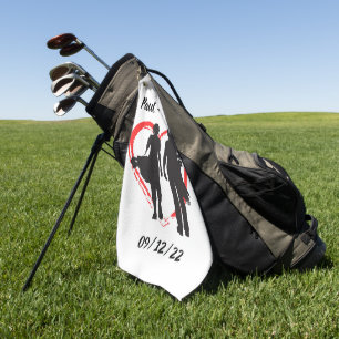 Monogram Initial and Name Personalized   Golf Towel