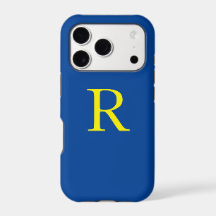 Monogram Initial Blue Yellow Colourful Bright 2020