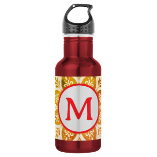 Monogram Initial Boho Mandala 532 Ml Water Bottle