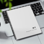 Monogram Initial Classic Modern Planner<br><div class="desc">A monogram initial planner. This planner features a classic modern look with initials and a name.  All text is customizable and can be replaced with any text of your choice.</div>