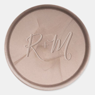 Monogram Initial Hazel Wax Seal Sticker