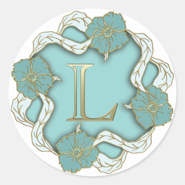 monogram initial L stickers (Front)