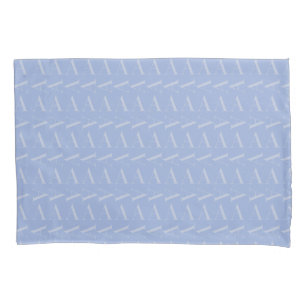 Monogram Initial Letter A, Blue Pillowcase