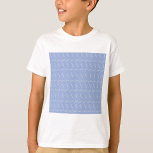 Monogram Initial Letter A, Blue T-Shirt