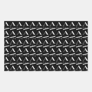 Monogram Initial Letter A Sticker