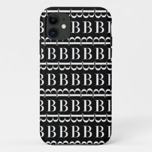 Monogram Initial Letter B iPhone 11 Case
