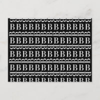Monogram Initial Letter B