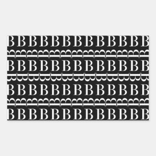 Monogram Initial Letter B Sticker